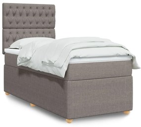Giroletto A Molle Con Materasso Tortora 90x190 Cm İn Tessuto /