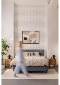 Letto boxspring blu con contenitore 180x200 cm Elva Bold Line – Bonami Selection