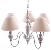 Lampadario a Sospensione 65 in Metallo Design Shabby Grigio