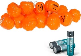 Retlux - Catena luci LED decorativa HALLOWEEN 20xLED/3xAA/bianco caldo 3,3m zucche