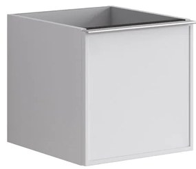 Struttura semi colonna da bagno Pixel2 cassetti laccato opaco bianco L 40 x H 40 x P 45.5 cm