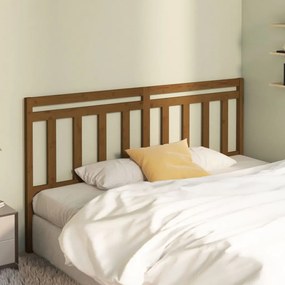 Testiera Per Letto Ambra 186x4x100 Cm İn Legno Massello Di Pino /
