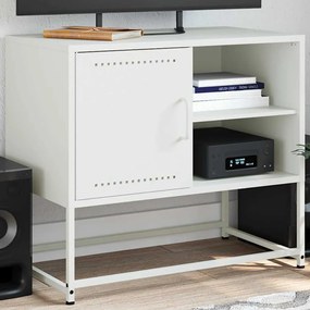 Mobile Tv Bianco 68x39x60,5 Cm İn Acciaio /