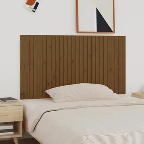 Testiera Da Parete Ambra 166x3x90 Cm İn Legno Massello Di Pino /
