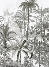 Isidore Leroy Carta da parati panoramica Amazone Hoch - Gris