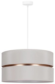Duolla - Lampadario a sospensione con filo DUO 1xE27/15W/230V diametro 40 cm color crema/oro