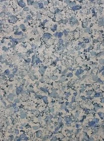 Tapete Ebru von Osborne & Little - Denim/ Metallic Silver