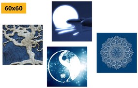 Set di quadri – Feng Shui in blu