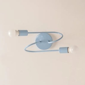 Plafoniera OXFORD 2xE27/15W/230V blu