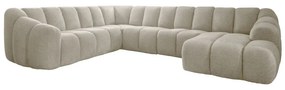 Divano angolare beige (con penisola a sinistra/a U) Shell – Miuform