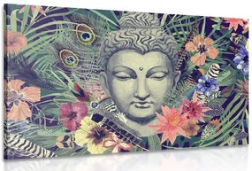 Stampa su tela – Buddha su sfondo esotico