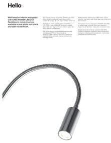 Redo 01-1195 - LED Flessibile piccola lampada HELLO LED/3W/230V cromo