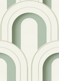 Rebel Walls Tapete Arch Deco Bijou - Soft Green