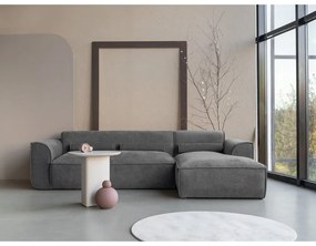 Divano angolare componibile grigio (con penisola a destra) Flex Felix – Miuform