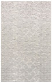 SAUL - tappeto in lana avorio con decoro