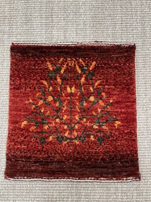 Loribaft Tappeto 40 x 40 Rosso (Iran) Annodato A Mano