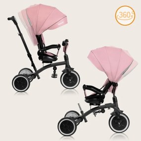Lionelo - Triciclo per bambini TRIS PLUS Pink Rose