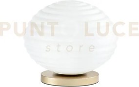 Lumetto ripple oro 1 luce attacco e27 32x32x28cm in vetro soffiato ...