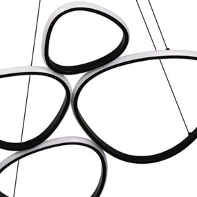 Lampadario LED sospeso su cavo PETRA LED/58W/230V 4000K nero