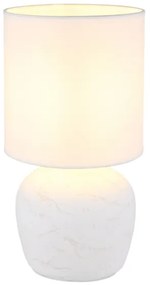 Globo 21739W - Lampada da tavolo MARBLE 1xE14/40W/230V bianco