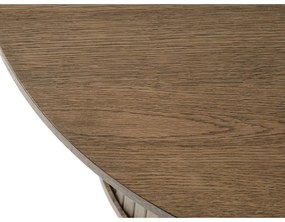 Tavolino rotondo marrone in rovere ø 90 cm Nola - Unique Furniture