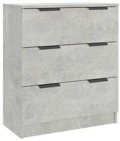 Credenza grigio cemento 60x30x70 cm in legno multistrato