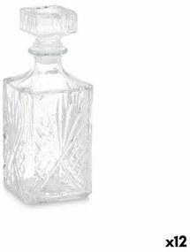 Bottiglia di Vetro Liquore Rombos Trasparente 900 ml (12 Unità)