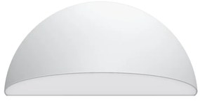 Applique Curva Monodirezionale con base E27, IP54 Bianca - Serie BRINA Base E27