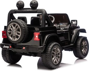 Macchina Elettrica per Bambini Jeep Wrangler Rubicon 12V con Telecomando Nero...