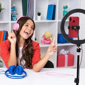 LED Lampada dimmerabile con treppiede e supporto per vlogging LED/15W/5V 2700-6500K