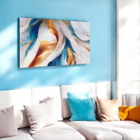 Quadro in vetro temperato 100x60 cm moderno - Astrazione del marmo