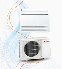 Climatizzatore Mitsubishi MFZ-KT a Pavimento Inverter R-32 WiFi, 9.000