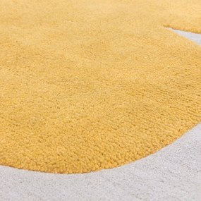 Tappeto in lana giallo ocra tessuto a mano 200x290 cm Canvas - Asiatic Carpets