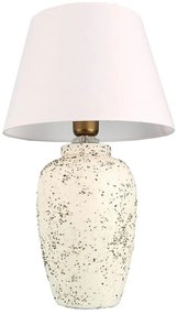 Lampada da tavolo RAMZES 1xE27/40W/230V bianca/crema