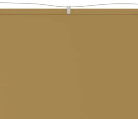 Paravento Verticale Beige 140x600 cm in Tessuto Oxford