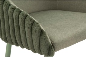 Set di sbagelli da bar verdi in imbottito con braccioli 2 pz (altezza della seduta 78 cm) Alaska – Mauro Ferretti