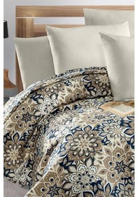 Copriletto in cotone marrone 200x230 cm Pique - Mila Home