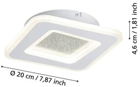Eglo 901233 - Applique a LED MACCHIONI LED/12W/230V 4000K bianco