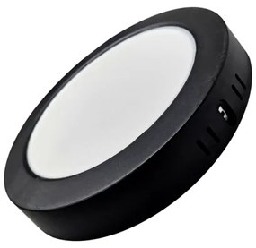 Plafoniera LED ROUND LED/18W/230V 4000K diametro 21,7 cm nero