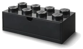 Scatola da tavolo nera con cassetto Brick - LEGO®