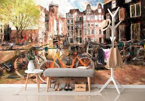Carta da parati – Amsterdam disegnata