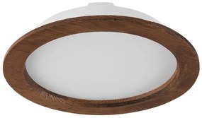 Lampada LED da incasso WOODY SPOT LED/23,5W/230V 4000K ciliegio ø 23,5 cm