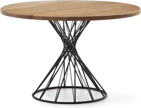 Kave Home Tavolo rotondo Niut in legno massiccio di acacia e