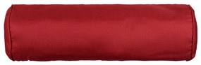 Cuscino poggiatesta a rullo rosso 18x50 cm idrorepellente