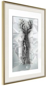 Poster  Crystal Deer  Cornice Quadri Cornice d'oro con passe-partout, Larghezza x Altezza Home decor 20x30