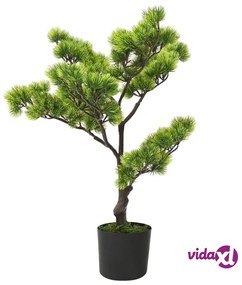 vidaXL Bonsai di Pino Artificiale con Vaso 60 cm Verde