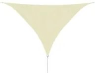 Parasole a Vela Oxford Triangolare 3,6x3,6x3,6 m Crema