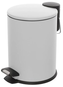 Pattumiera Bagno Con Pedale 3L Feridras "Cover Slim" Bianco
