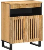 Credenza 60x34x75 cm in Legno Massello di Mango Grezzo 377559