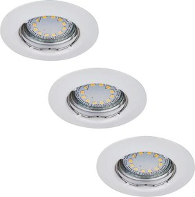 Rabalux 1046 - SET 3x LED Faretto da incasso LITE 3xGU10-LED/3W/230V